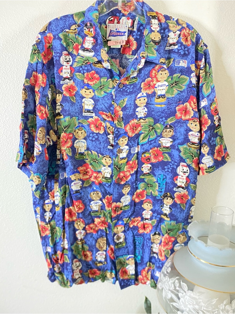 Vtg Reyn Spooner Floral Hawaiian Button Up Shirt